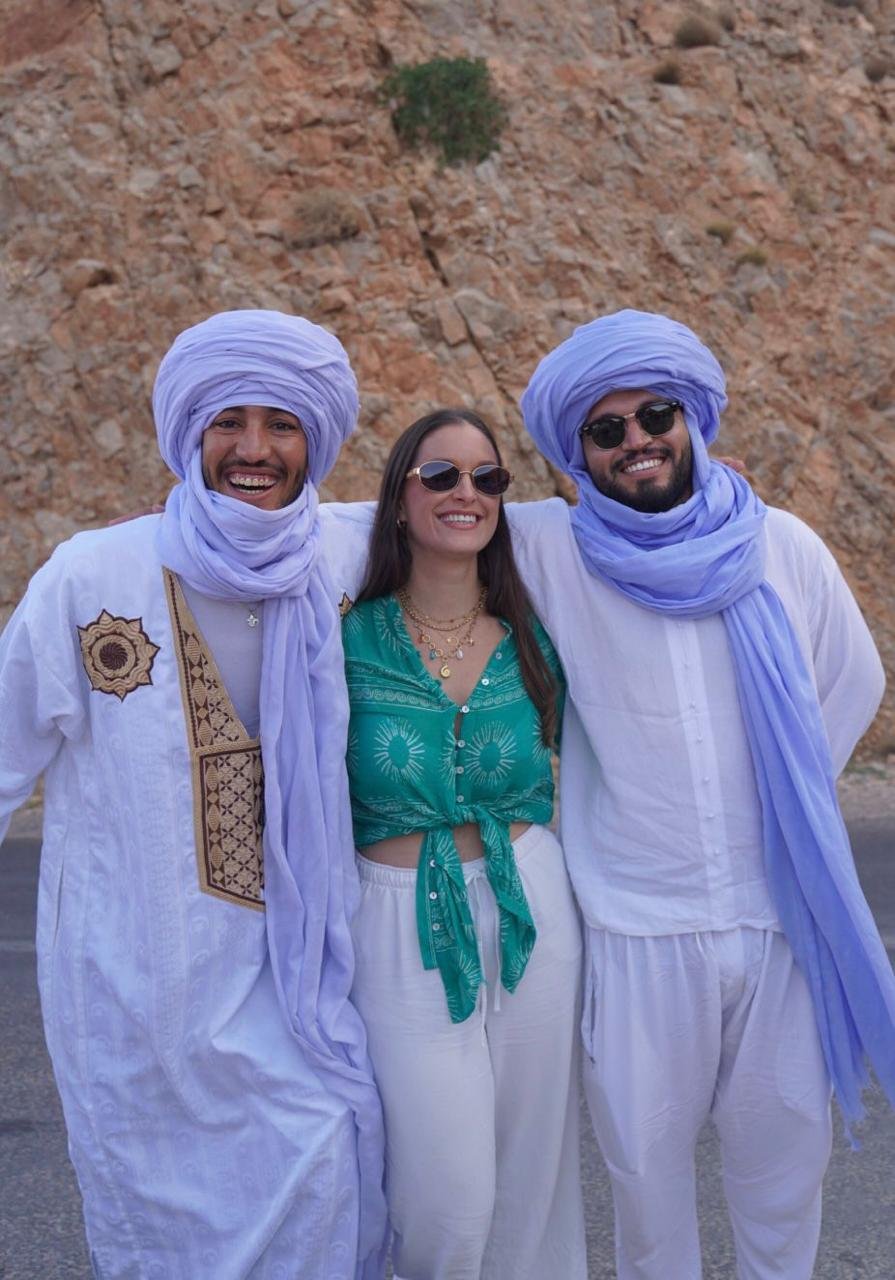 Happy travellers on a private Morocco tour with Edita Morocco Tours